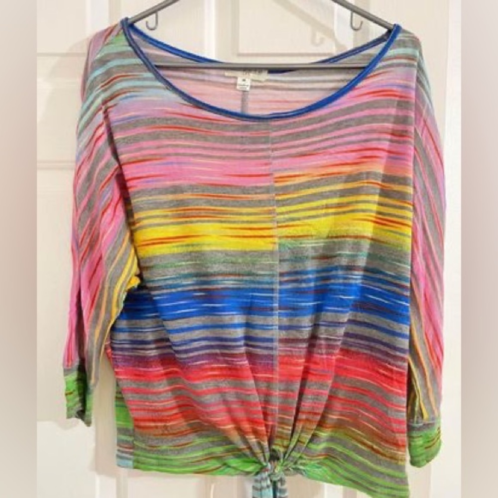 Women’s Size Medium Multi-colored, Striped Shirt